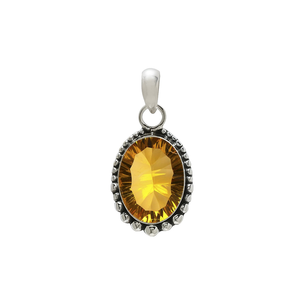 "Citrine Pendant | 925 Sterling Silver | November Birthstone Jewelry"