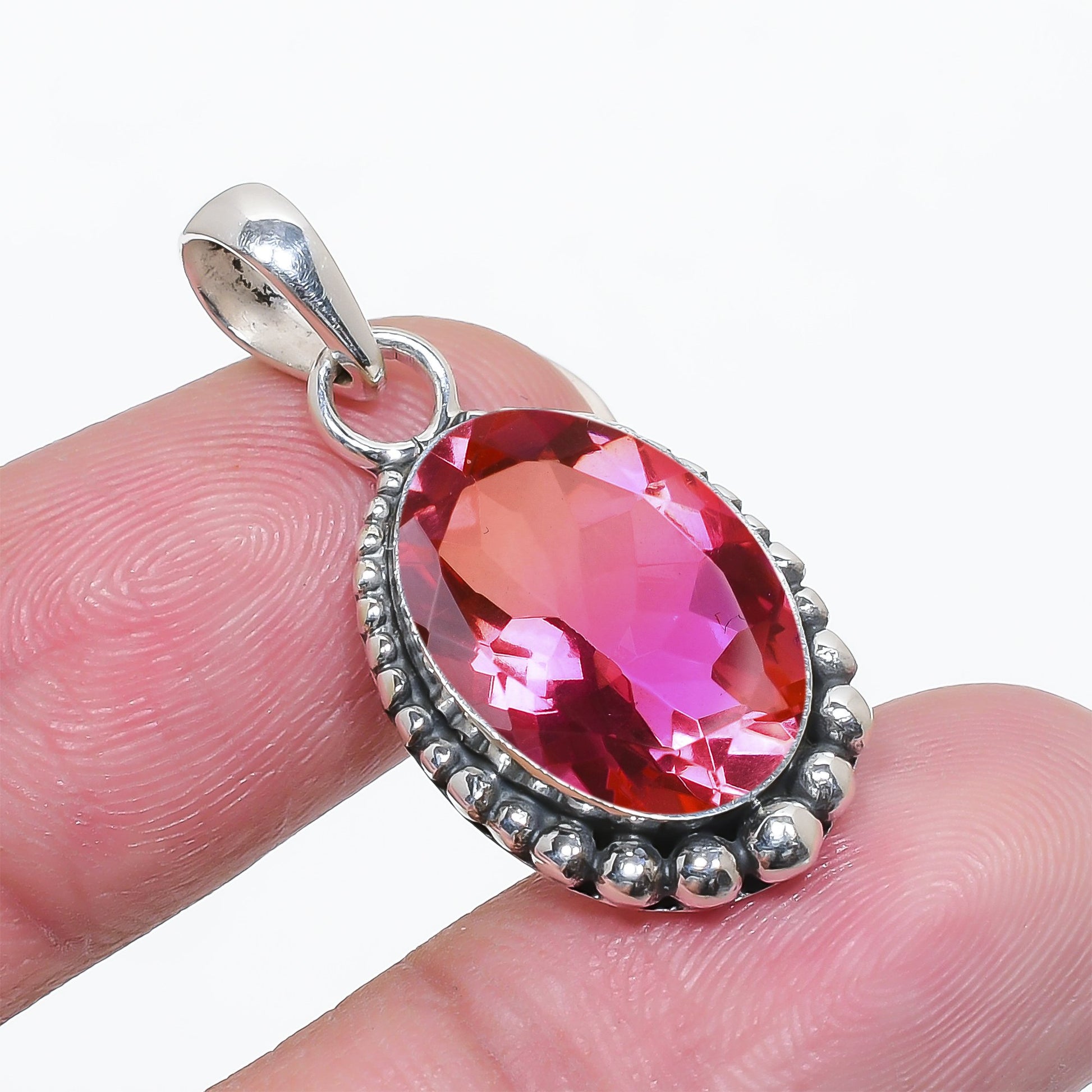 "Tourmaline Pendant | 925 Sterling Silver | Natural Gemstone Jewelry"