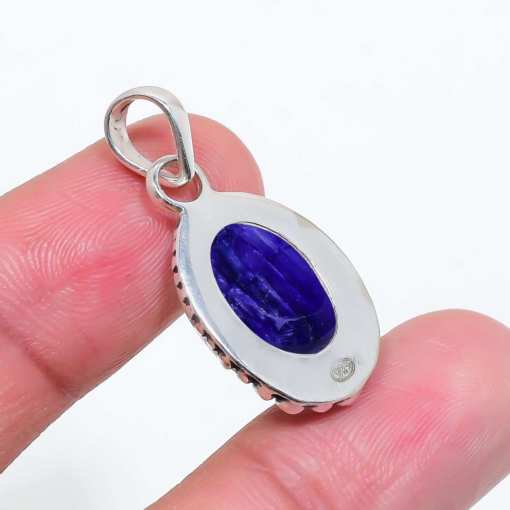 "Blue Sapphire Pendant | 925 Sterling Silver | September Birthstone"