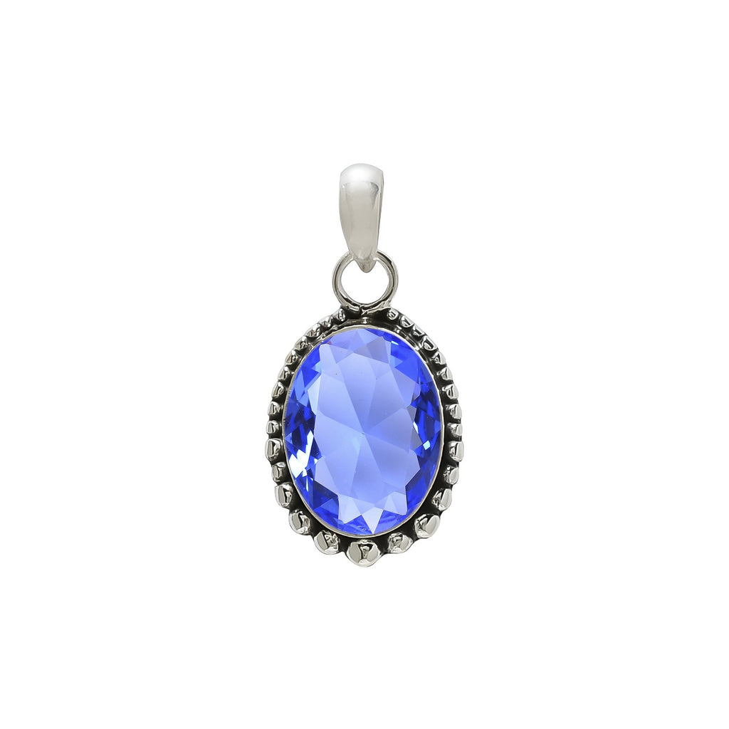 "Tanzanite Pendant | 925 Sterling Silver | Blue Violet Gemstone"