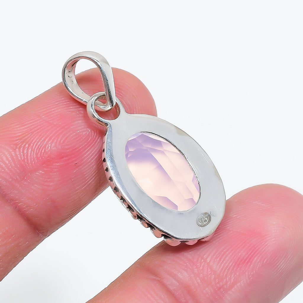 "Opal Pendant | 925 Sterling Silver | Iridescent Gemstone Necklace"