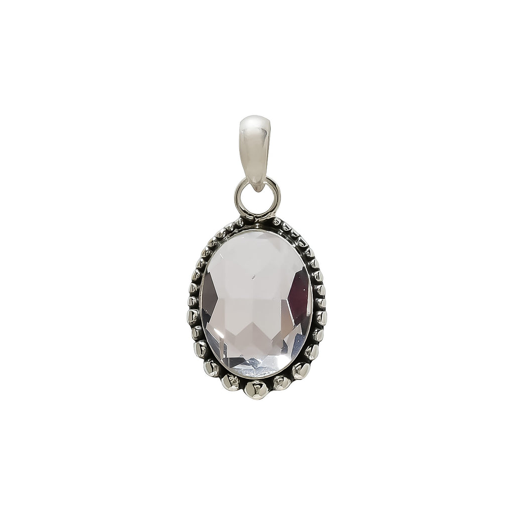 "Topaz Pendant | 925 Sterling Silver | Natural Gemstone Necklace"