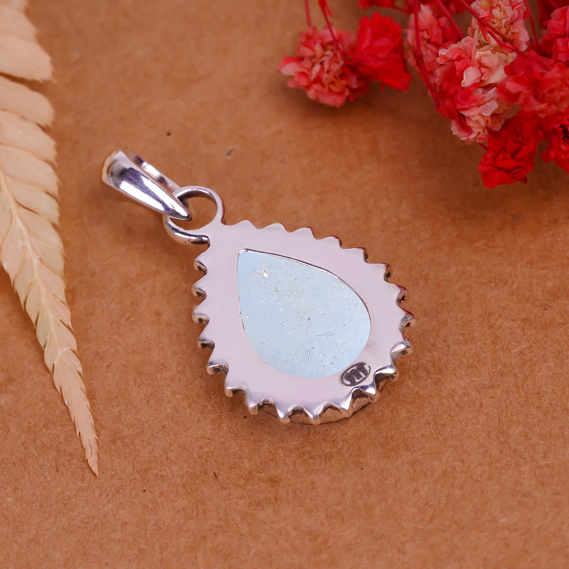 "Titanium Druzy Agate Pendant | 925 Sterling Silver | Rainbow Sparkle"