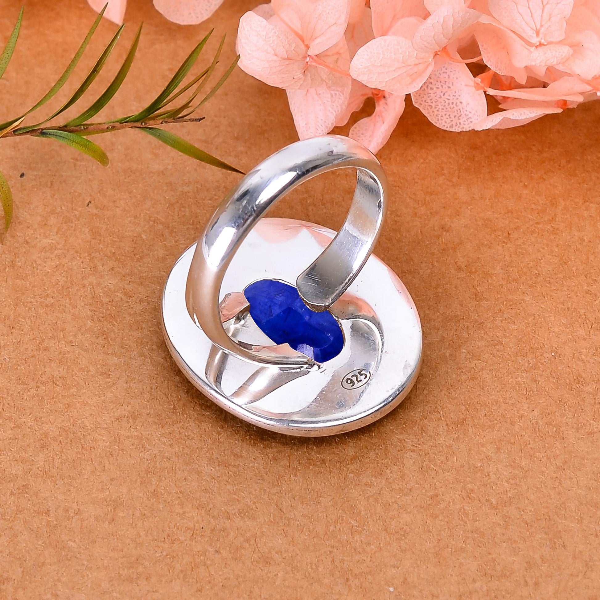 "Blue Sapphire Ring 925 Sterling Silver | Natural Gemstone Jewelry"